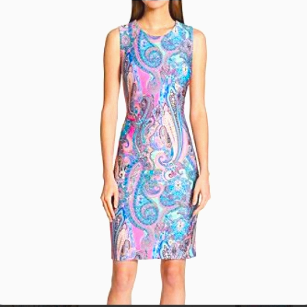 TOMMY HILFIGER MULTICOLOR PAISLEY DRESS